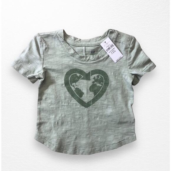 NWT BabyGap Green Recycle Tee, 6-12 Months - Picture 1 of 4